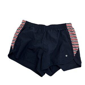 Xersion Womens Size L Semi Fit Athletic Shorts Activewear Gym Workout Blue